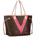 Louis Vuitton Neverfull Monogram V Pink