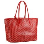 Goyard St Louis Tote Red