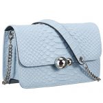 Dior Small Flap Light Blue Python Bag 18927157
