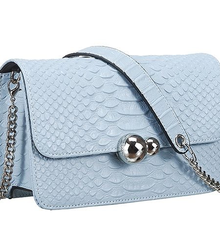 Dior Small Flap Light Blue Python Bag 18927157