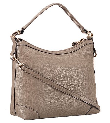 Gucci Miss GG Leather Hobo Grey