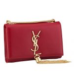 Saint Laurent Cassandre Tassel Red Shoulder Bag