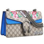 Gucci Dionysus GG Blooms Supreme Canvas With Blue Suede Trim 18927167