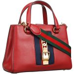 Gucci Sylvie Leather Top Handle Bag Red 18927515