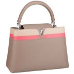 Louis Vuitton Capucines MM Khaki Pink White Bag 18927325
