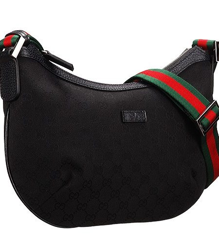 Gucci Original GG Canvas Messenger Bag Black
