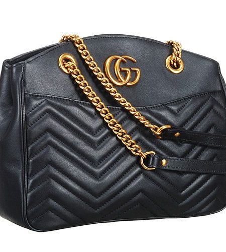 Gucci GG Marmont Matelasse Black Tote 18927494