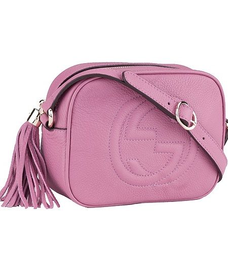 Gucci Soho Disco Shoulder Strap Bag Pink