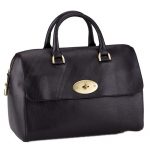 Mulberry Del Rey Black Leather Top Handle Bag