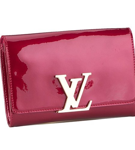Louis Vuitton Monogram Vernis Neo Sobe Clutch Louise Red