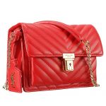 Saint Laurent High School Matelasse Medium Bag Red