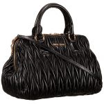 Miu Miu Matelasse Doctor Black Bag