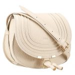 Chloe Marcie Flap Small Shoulder Bag Beige