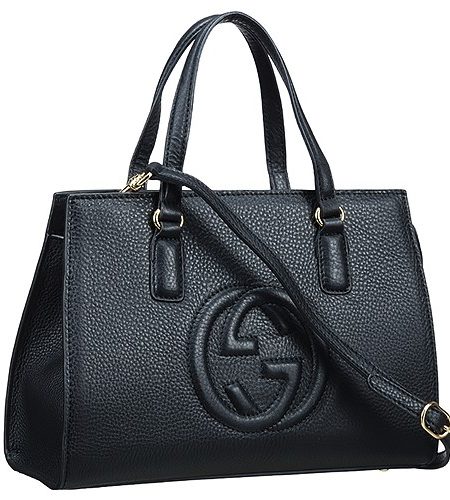 Gucci Soho Black Leather Top Handle Bag 18927118