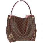 Louis Vuitton Caissa Hobo Damier Ebene Canvas Pink