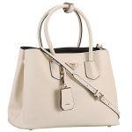 Prada Saffiano Double Tote White