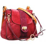 Chloe Lexa Suede Crossbody Bag Red 18927449