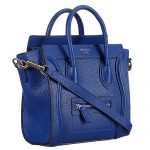 Celine Luggage Nano Blue Silver Hardware 18926743