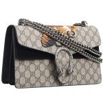 Gucci Dionysus GG Supreme Canvas Bee Detail And Black Suede Trim 18927099