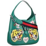 Gucci Dionysus Tiger Embroidered Green Hobo 18927501