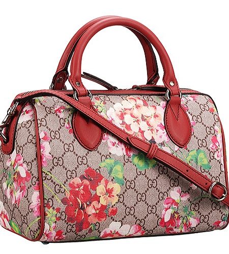 Gucci Boston Blooms Supreme Canvas Bag