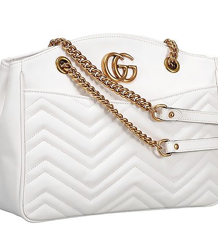 Gucci GG Marmont Matelasse White Tote 18927495