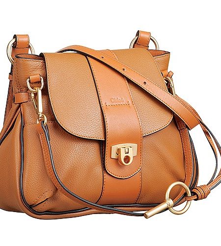 Chloe Lexa Medium Tan Leather Crossbody Bag 18927455