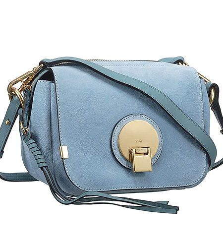 Chloe Indy Camera Bag Small Blue Suede Leather Bag 18927067