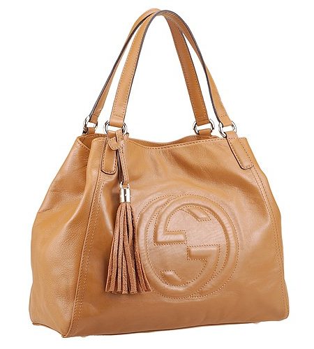 Gucci Soho Medium Shoulder Bag Dark Tan