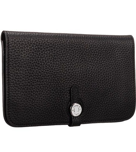 Hermes Dogon Wallet Black  18926630