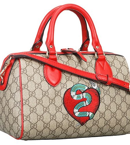 Gucci Limited Edition Boston Bag Heart Snake Detail 18927475