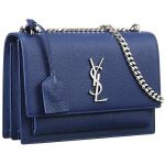 Saint Laurent Sunset Blue Leather Medium  Bag 18927393