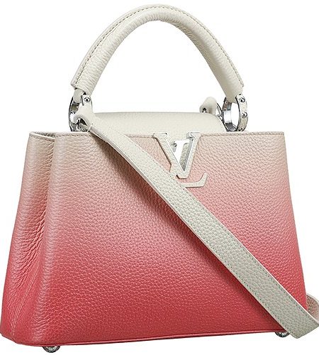 Louis Vuitton Capucines BB Gradient Pink Leather Bag 18927405