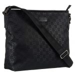 Gucci Signature Black Canvas Messenger Bag 18926931