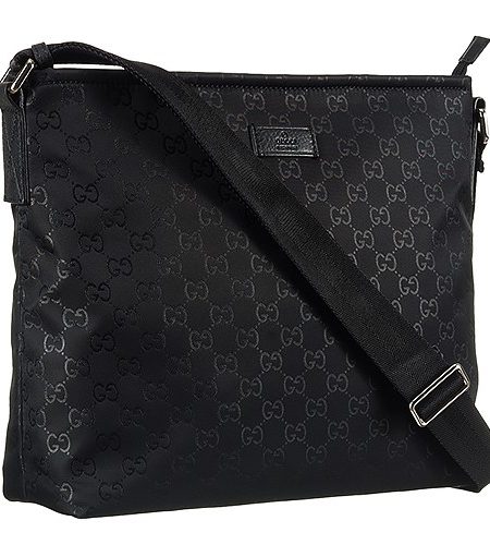 Gucci Signature Black Canvas Messenger Bag 18926931
