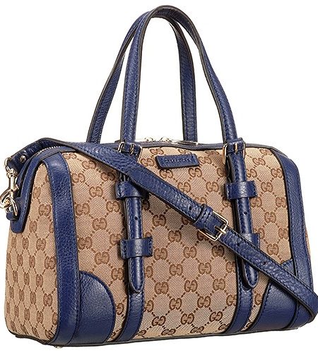 Gucci GG Classic Top Handle Bag Dark Blue