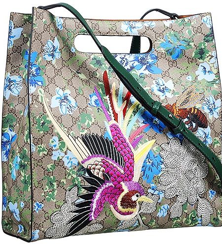 Gucci XL GG Floral Print Tote 18927112