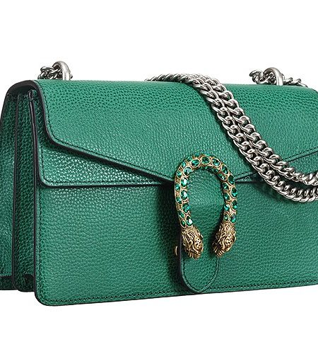 Gucci Dionysus Green Leather Shoulder Bag 18927467