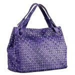 Bottega Veneta Intrecciato Hobo Purple Bag
