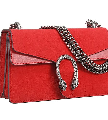 Gucci Dionysus GG Red Suede With Red Leather Trim 18927172
