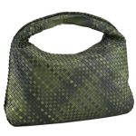 Bottega Veneta Intrecciato Nappa Hobo Bag Dark Green