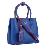 Prada Double Tote Blue And Red Interior  18926821