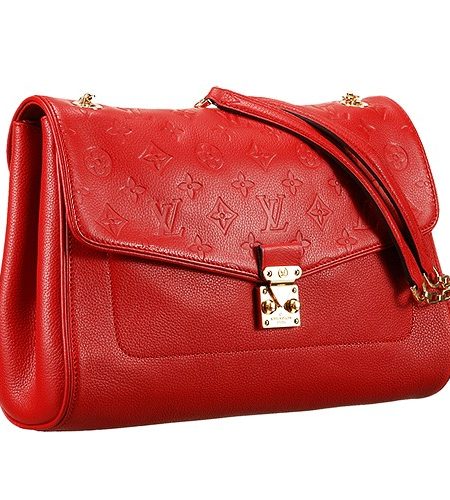 Louis Vuitton Monogram Empreinte St Germain Red Bag
