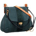 Chloe Lexa Suede Crossbody Bag Dark Blue  18927448