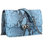 Dior Small Flap Black Blue and Python Bag 18927156