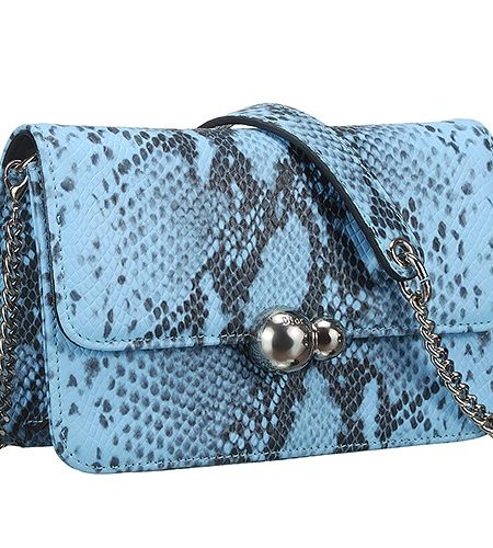 Dior Small Flap Black Blue and Python Bag 18927156