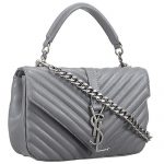 Saint Laurent College Monogram Medium Bag Grey 18926840