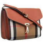 Burberry Macken House Check Crossbody Bag Tan 18927419