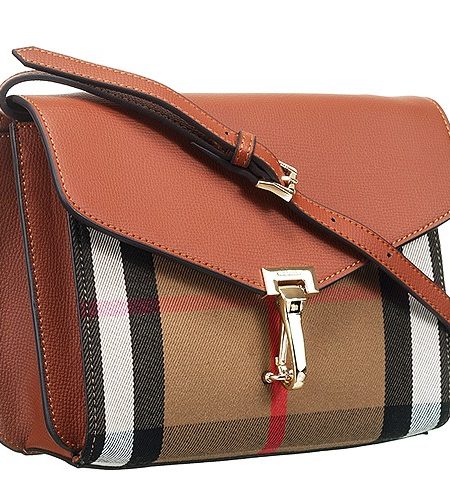 Burberry Macken House Check Crossbody Bag Tan 18927419