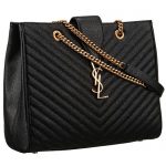 Saint Laurent Classic Monogram Shopping Bag Black 607877
